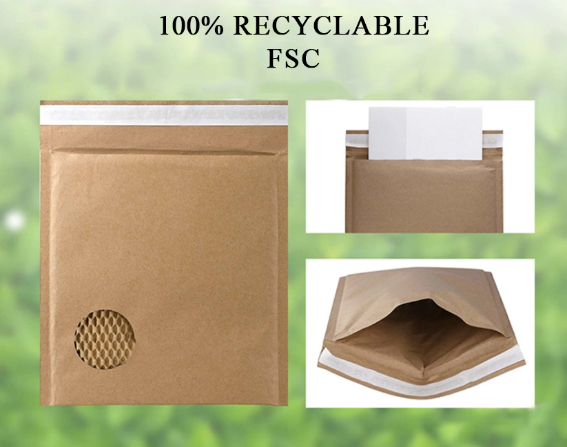 Honeycomb Padded Mailer: esan agur desagertuko ez diren plastikozko ontziei