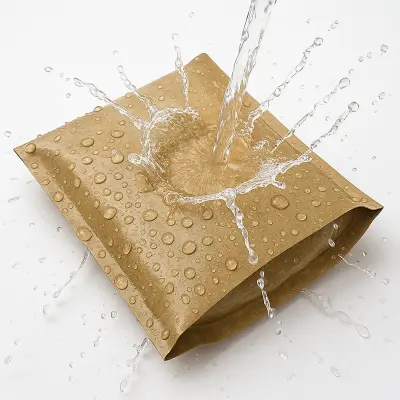 Waterproof eta malko erresistente pertsonalizatua Kraft paper poltsak: ekologikoki ontziratzeko joera berria