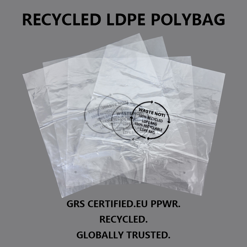 GRS Ziurtagiria LDPE birziklatutako ontzi-poltsak