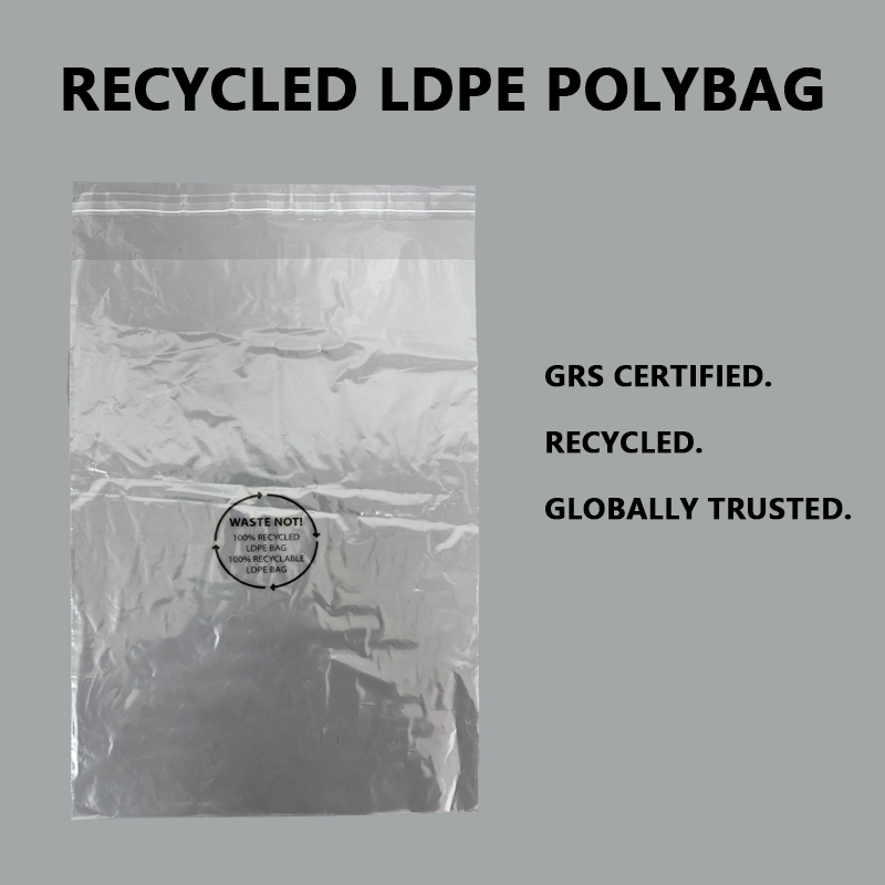 GRS Ziurtagiria LDPE polietilen poltsa birziklatuak